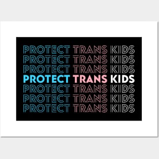 Protect Trans Kids Transgender Flag LGBT Pride Posters and Art